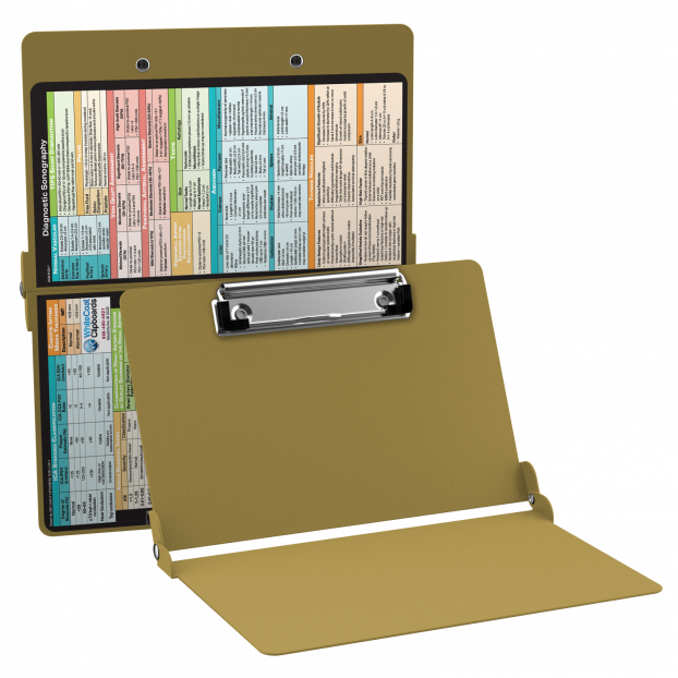WhiteCoat Clipboard® - Tactical Brown Diagnostic Sonography Edition